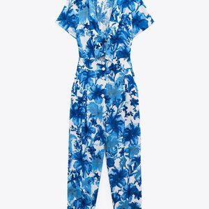 Zara Floral Print Jumpsuit